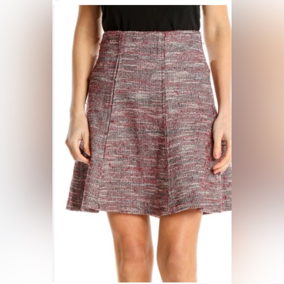 Loft tweed preppy pleated mini skirt clueless mean girls business casual dainty - Picture 1 of 5